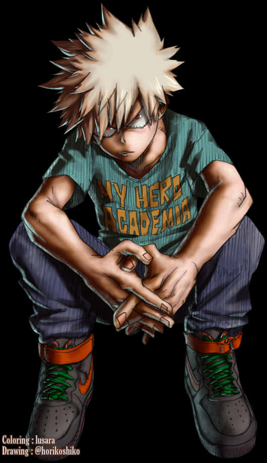 Bakugou My Hero Academia Artwork PNG