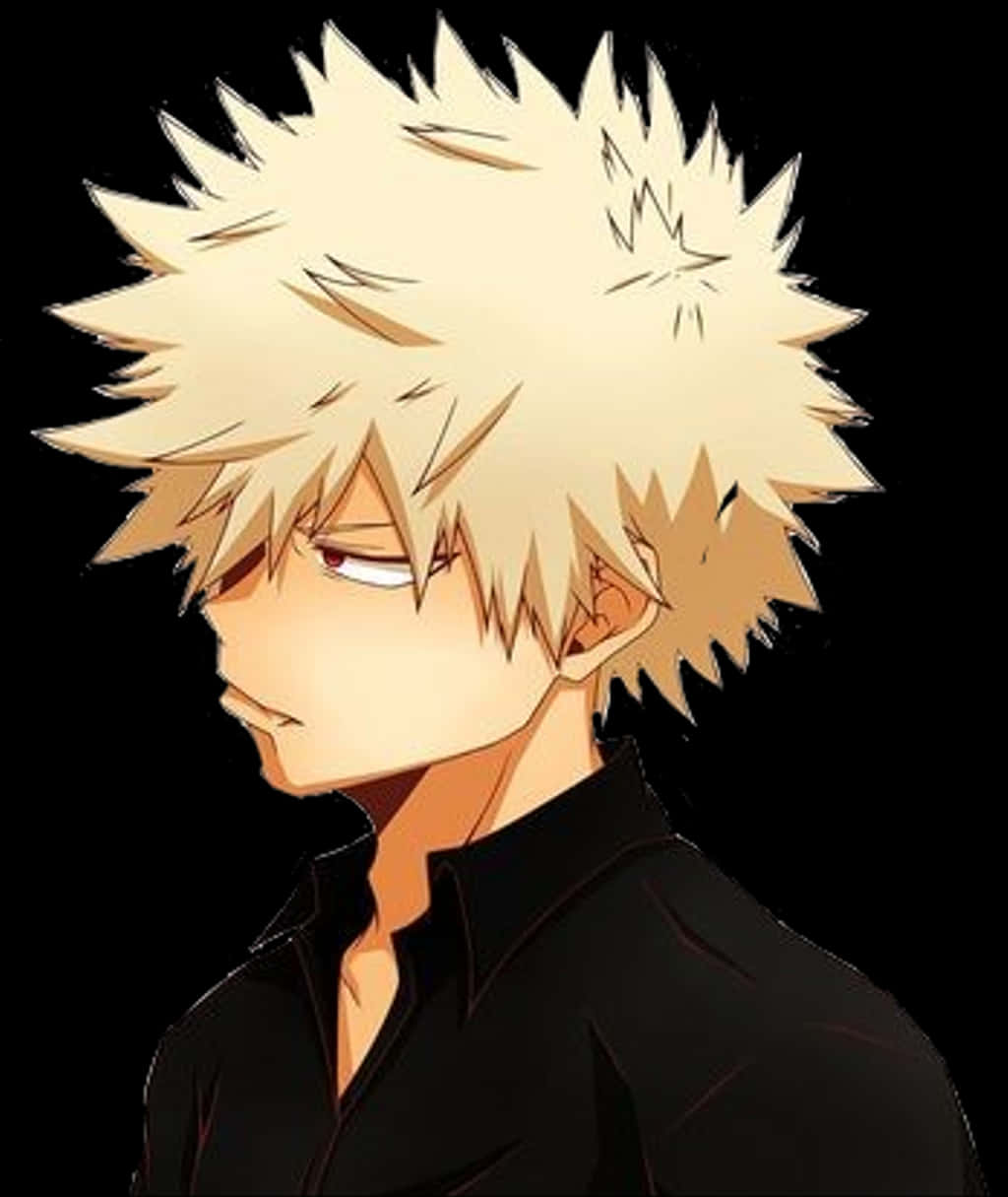 Download Bakugou Profile Art | Wallpapers.com