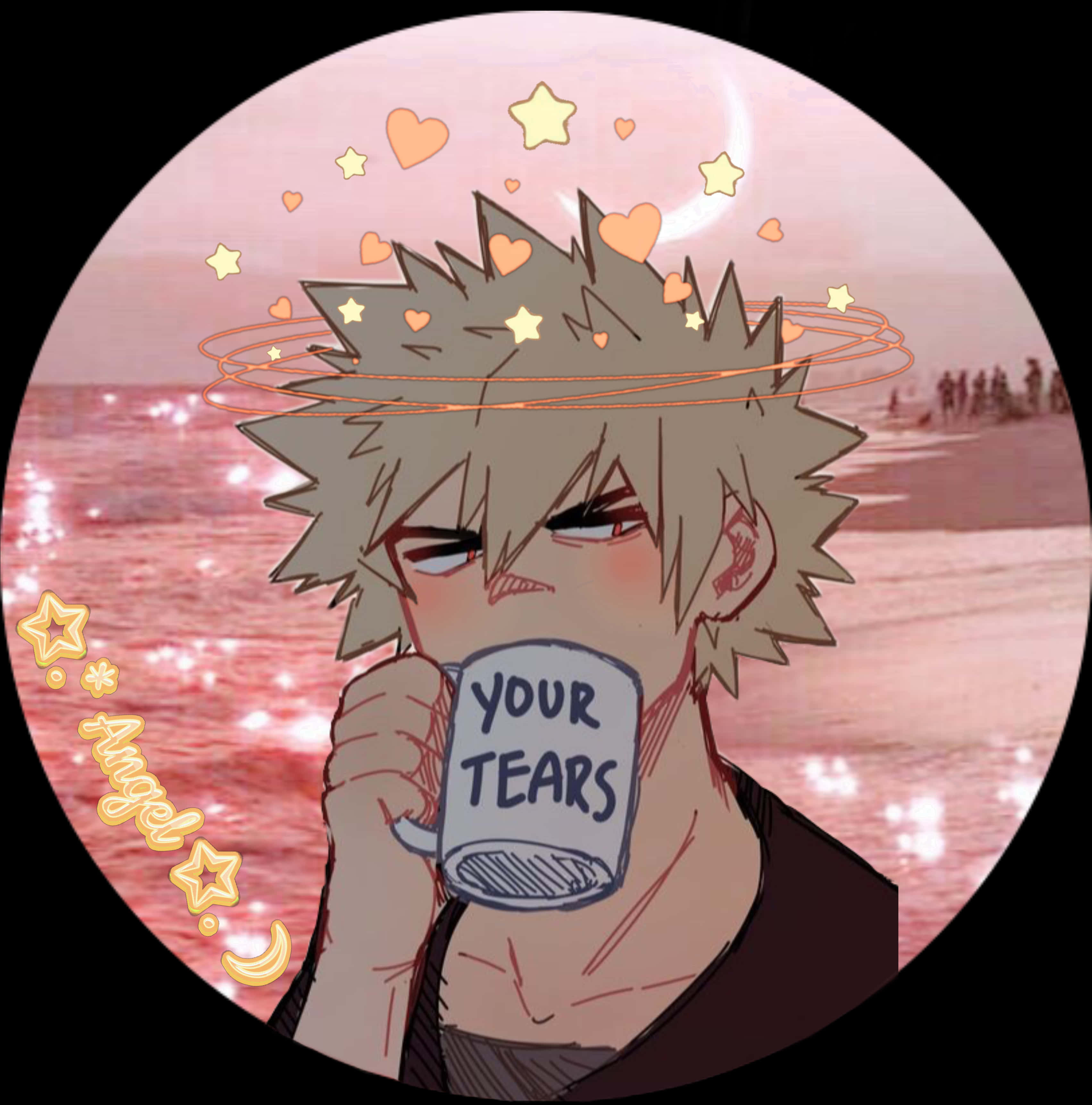 Bakugou Sipping Your Tears PNG