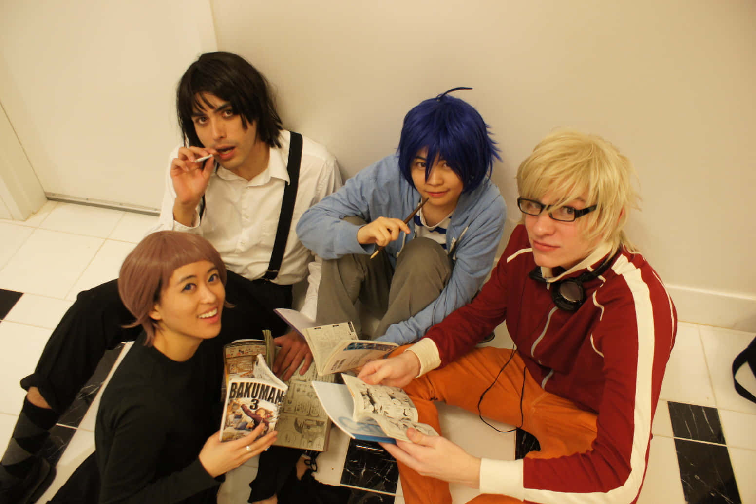 Bakuman Cosplay Groep Achtergrond