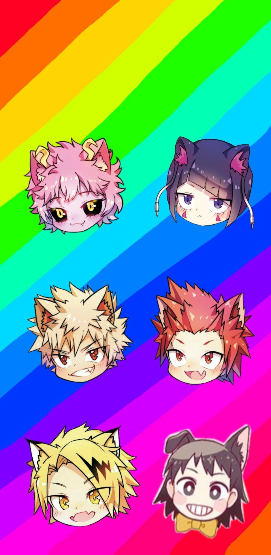 Bakusquad Rainbow Art Wallpaper
