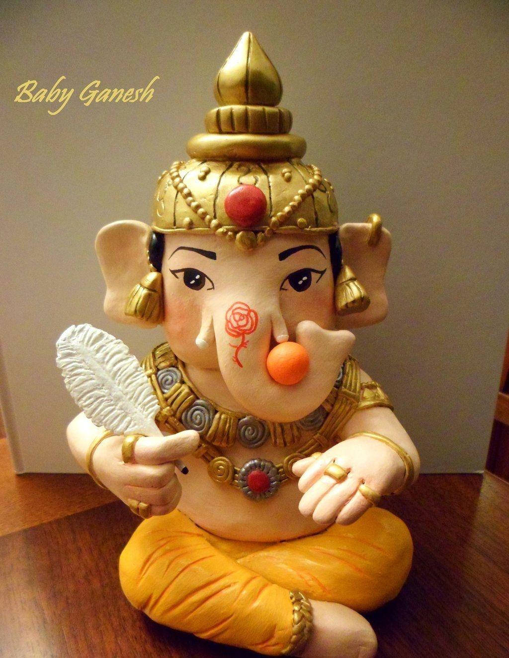 Download Bal Ganesh Elephant Statue Wallpaper 