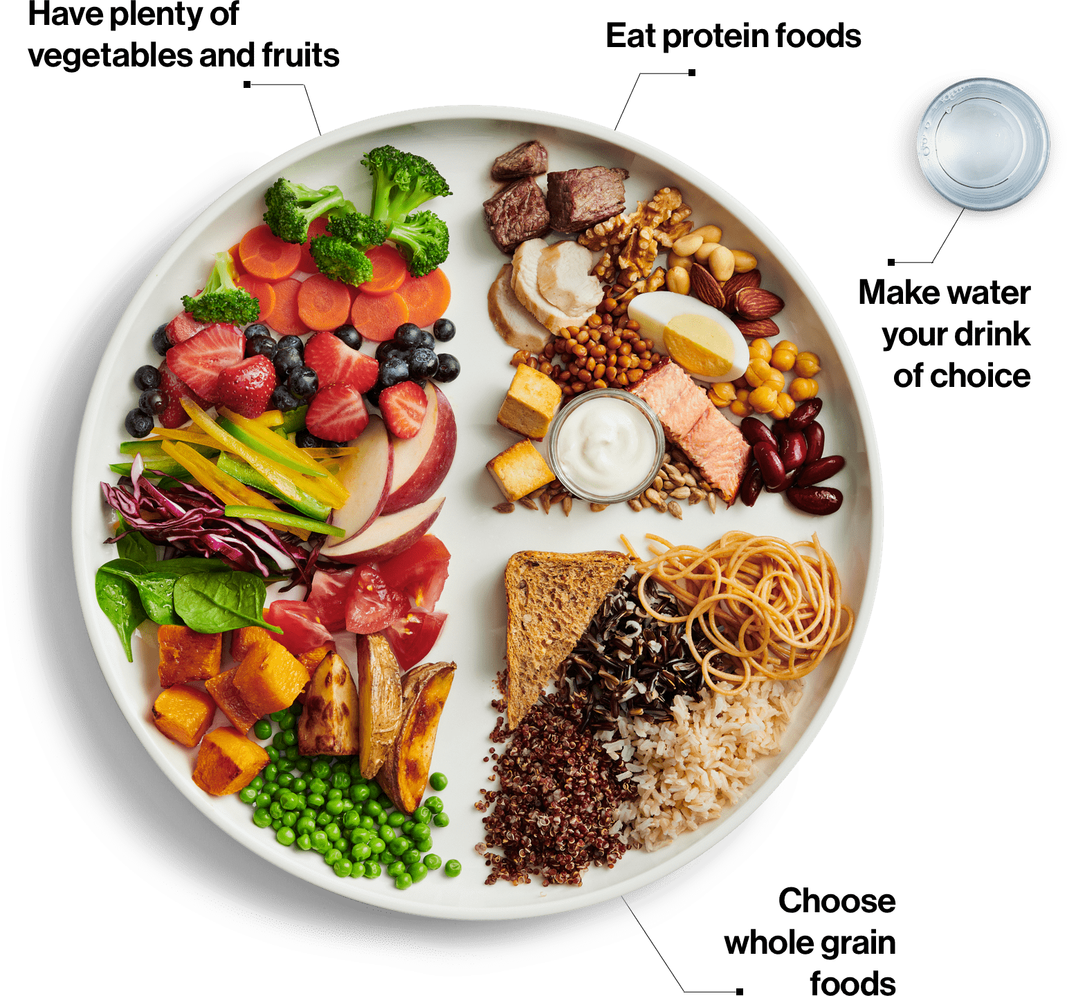 Balanced Diet Plate Guide PNG