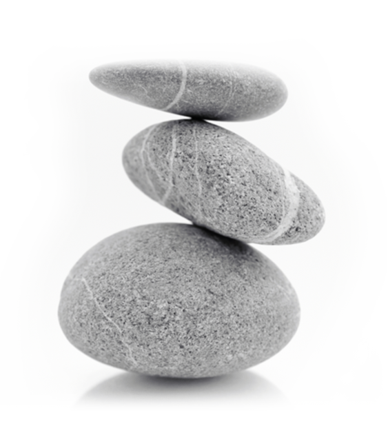 Balanced Stone Pebbles Stack PNG