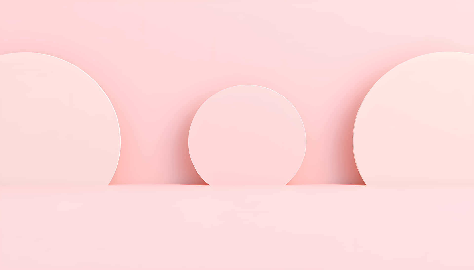 Balanced Tranquility Minimalist Geometric Art In Soft Tones Wallpaper