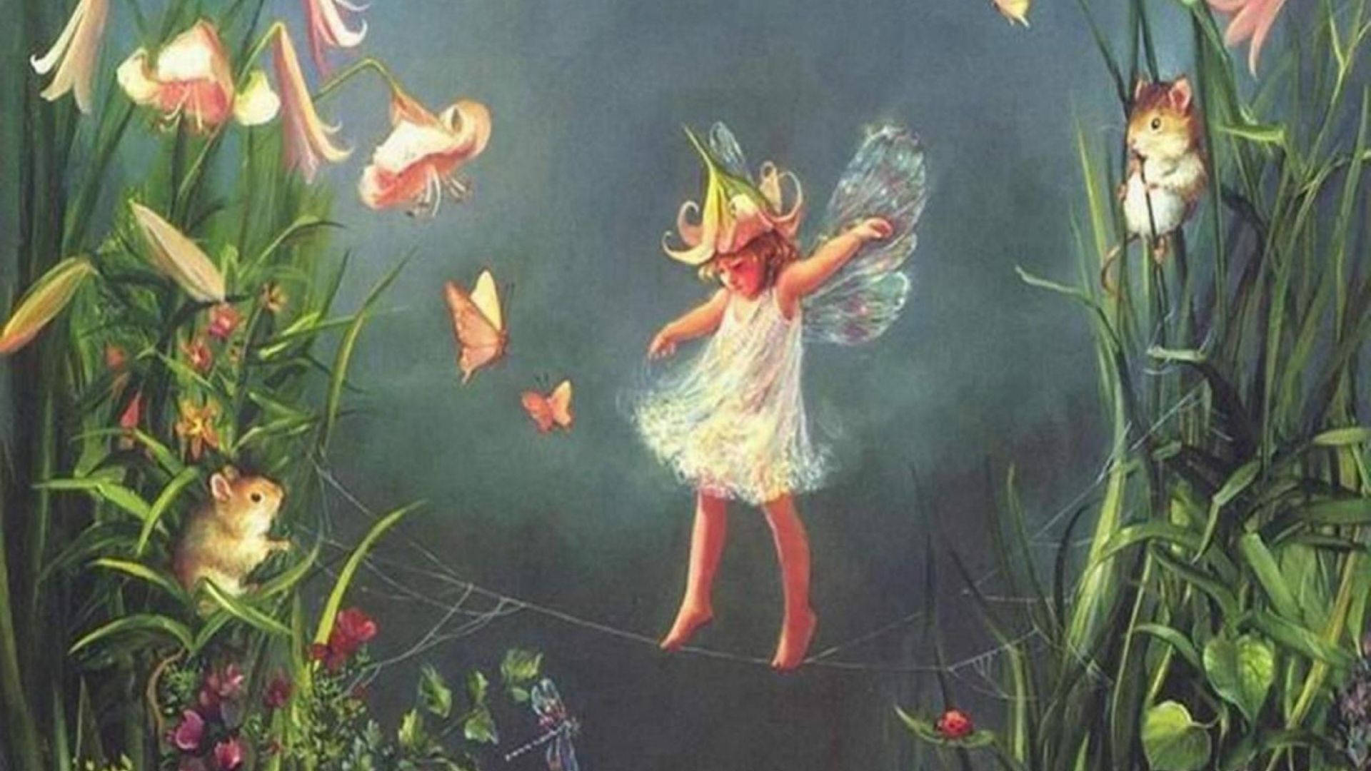 Download Balancing Fairy Aesthetic Wallpaper 