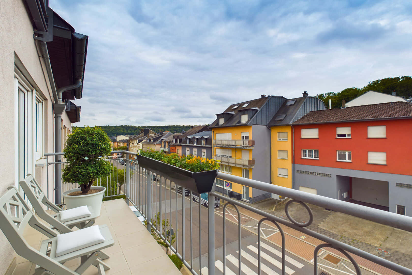 Balcony View Schifflange Luxembourg Wallpaper