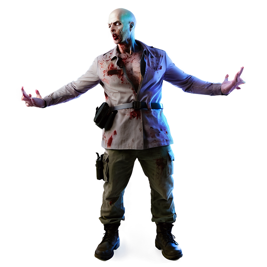 Download Bald Zombie Apocalypse Png Gan | Wallpapers.com