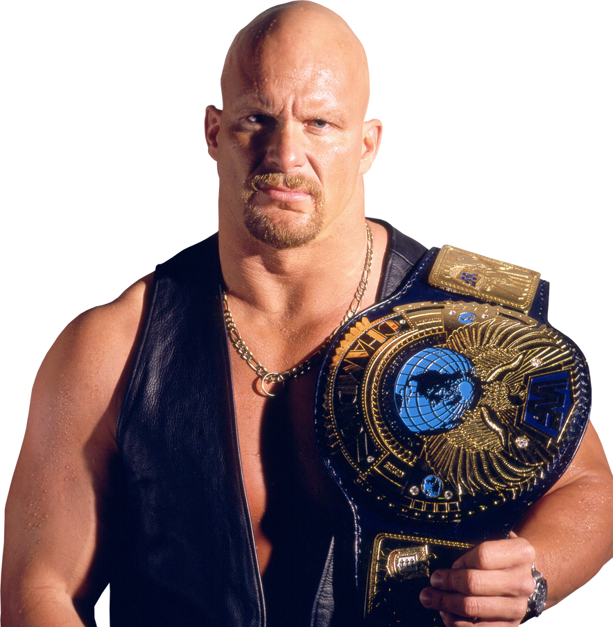 Bald_ Wrestler_ With_ Championship_ Belt PNG
