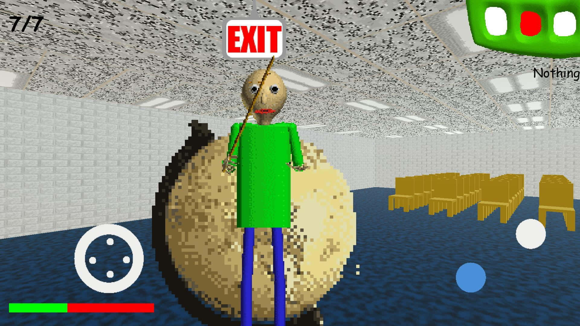 Baldi Standing By The Exit Wallpaper