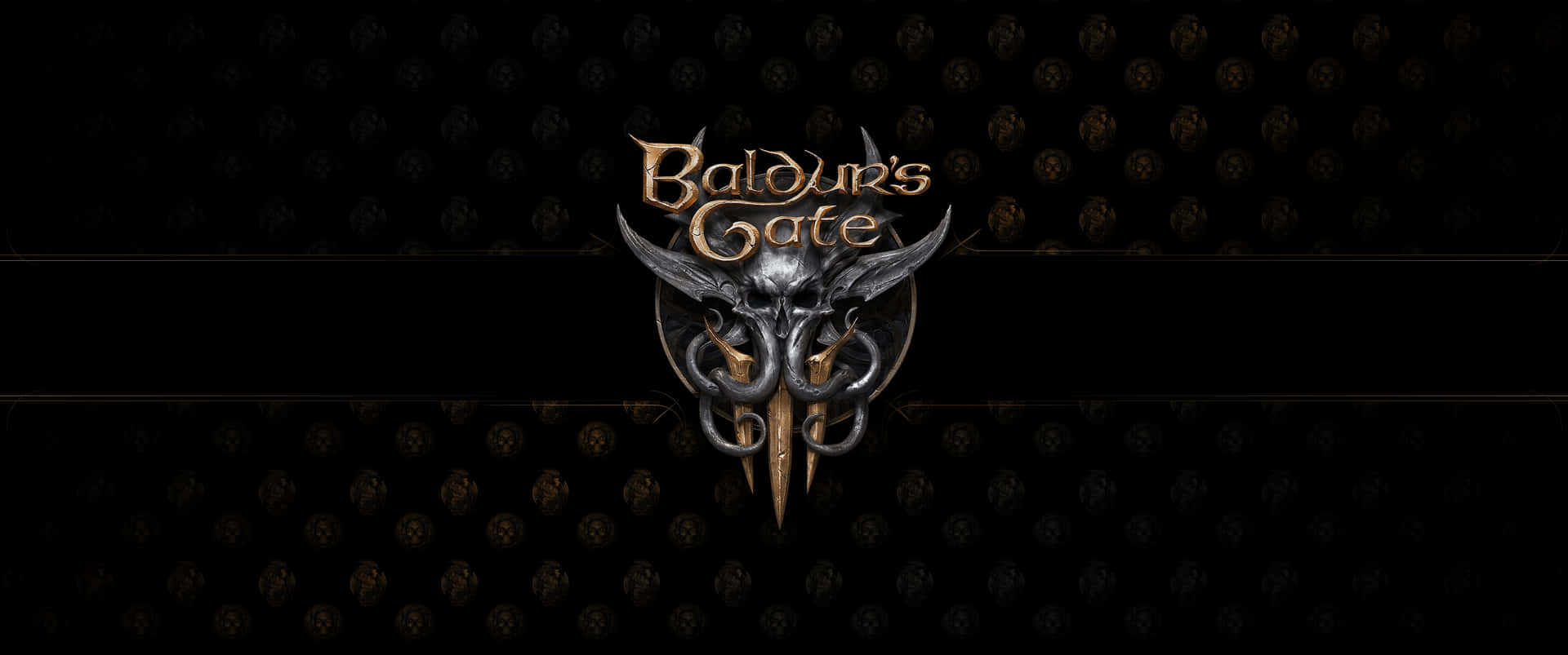 Baldurs Gate3 Logo Dark Background Wallpaper