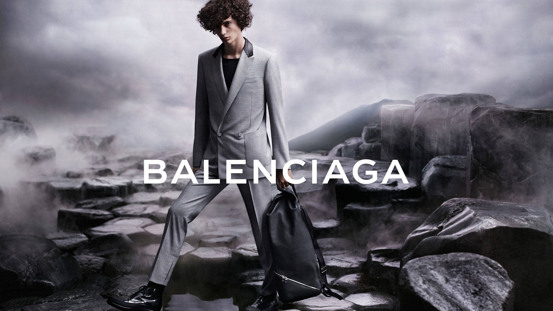 Balenciaga Male Model In Suit