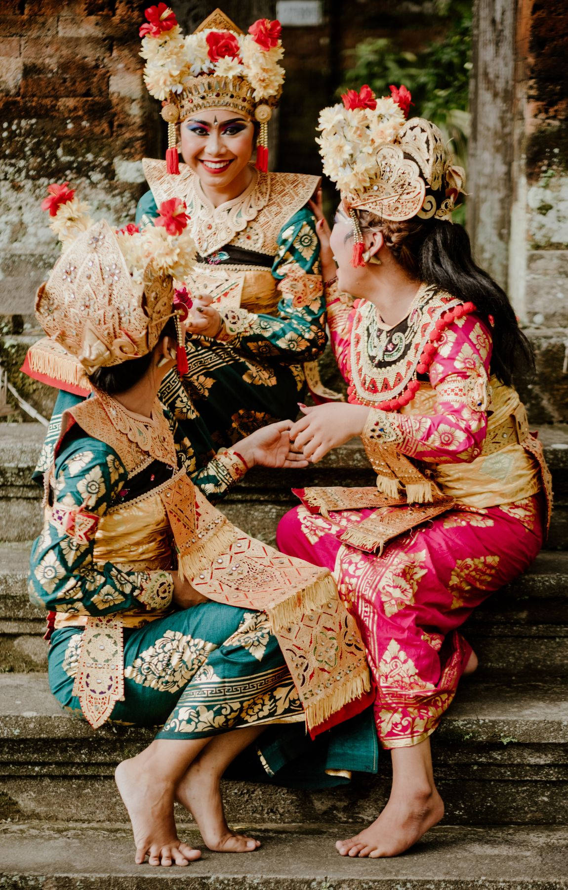 Bali Culture Attire Indonesia Attire Background