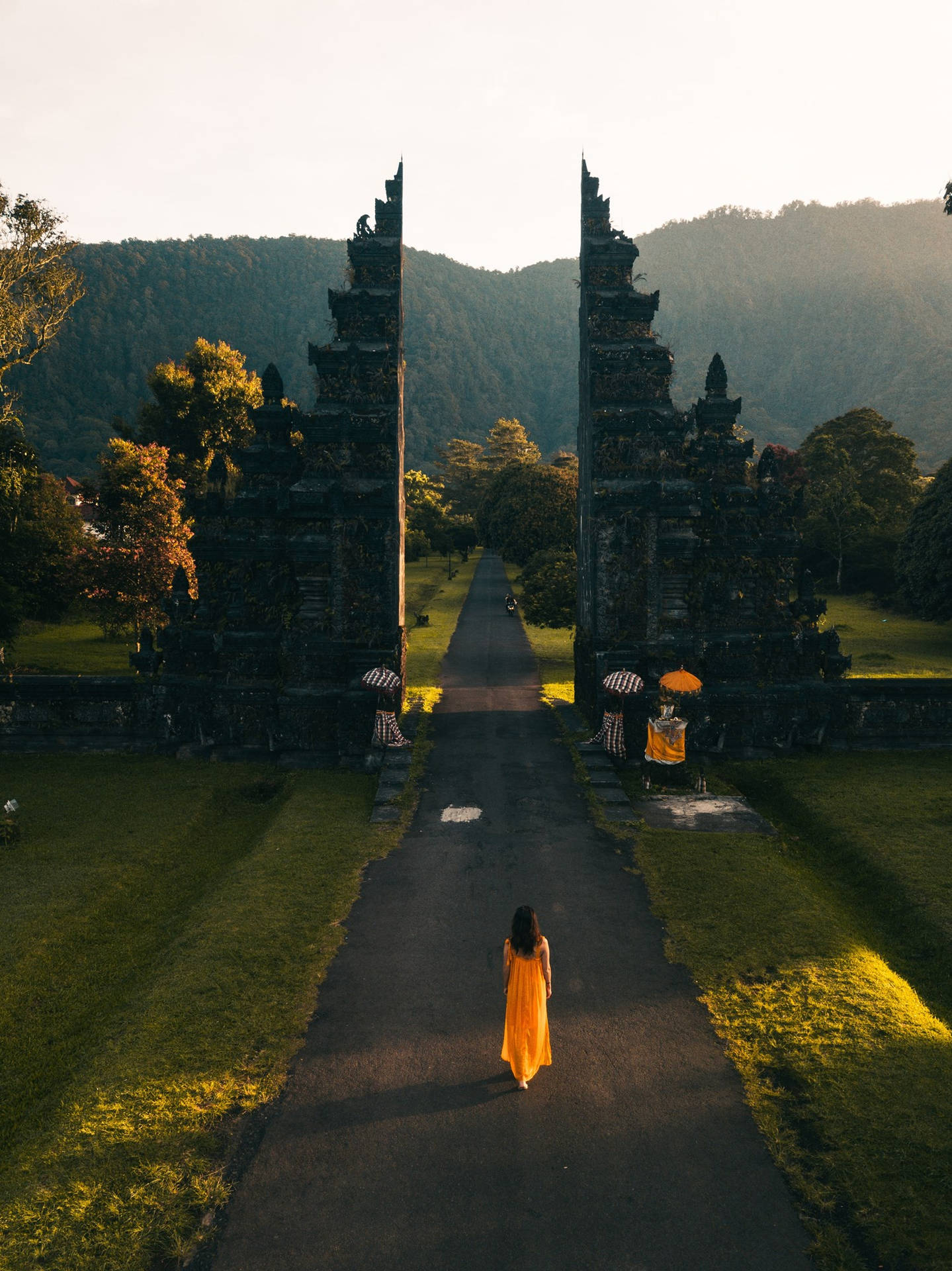 Bali Handara Gate Tourist Attraction Background