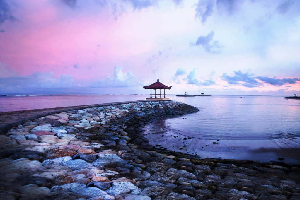 Captivating Sunset at Bali Island Wallpaper