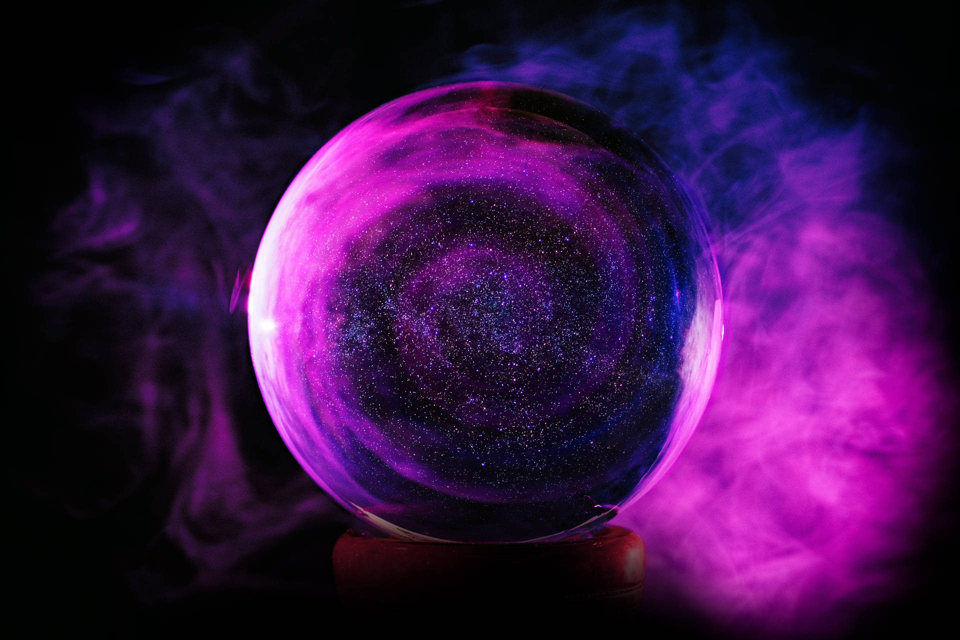 Ball, Glitter, Purple, Glass