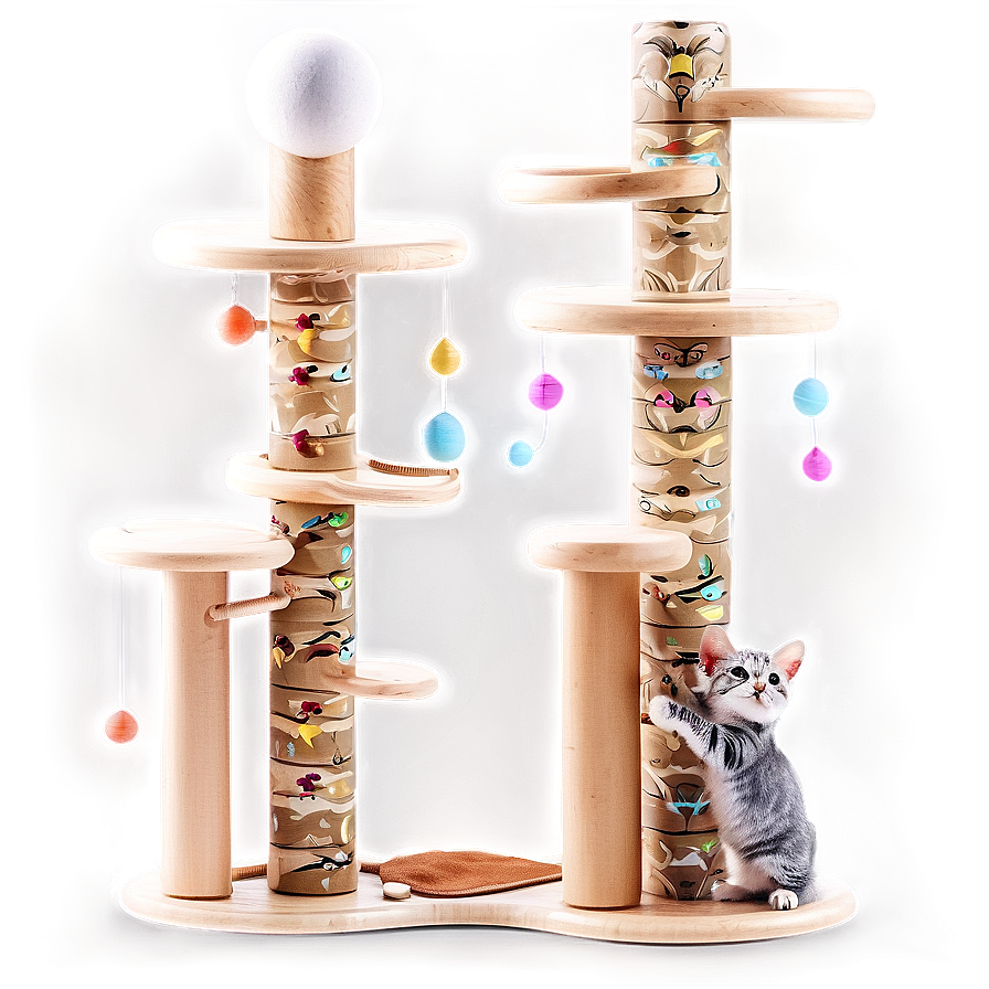 Ball Tower Cat Toy Png Dfu54 PNG