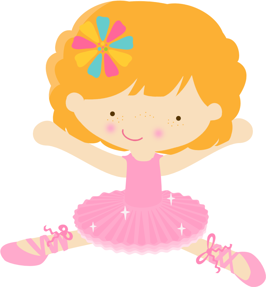 Ballerina Cartoon Character PNG