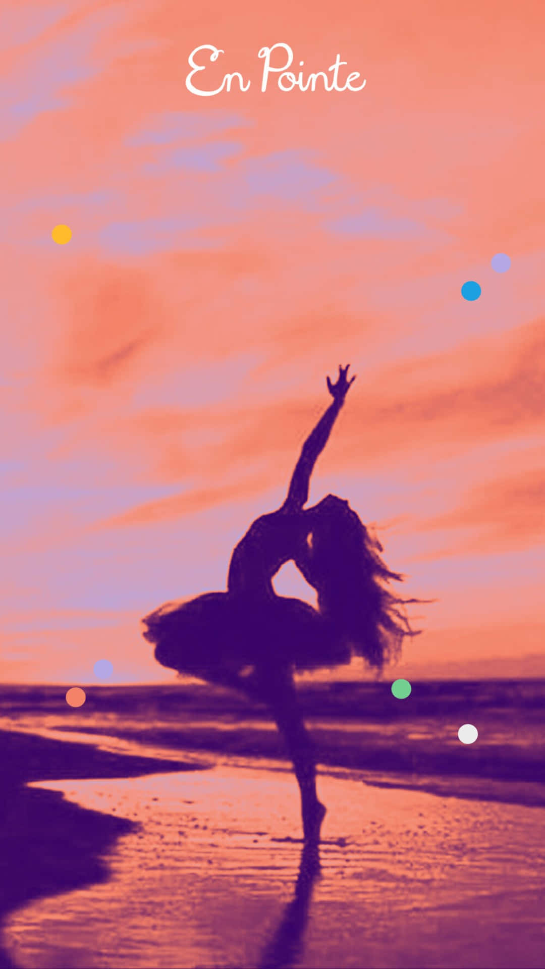 Ballerina Dancer En Pointe Sunset Photography Wallpaper