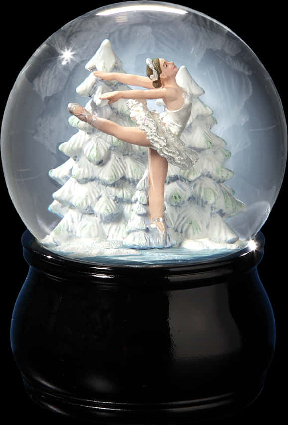 Ballerina Snow Globe PNG