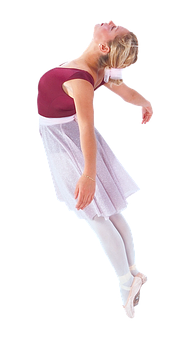 Ballet Dancer Cambré Backward Bend PNG