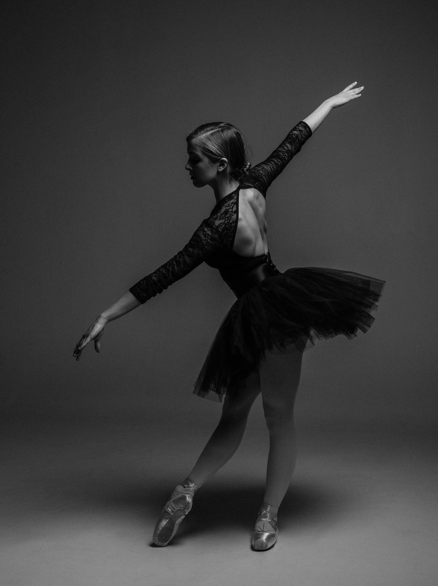 Bailarinade Ballet Con Tutú Sin Espalda. Fondo de pantalla