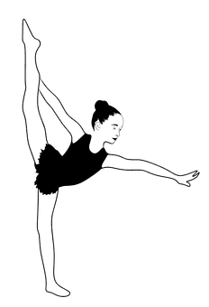 Ballet Dancer Silhouette PNG