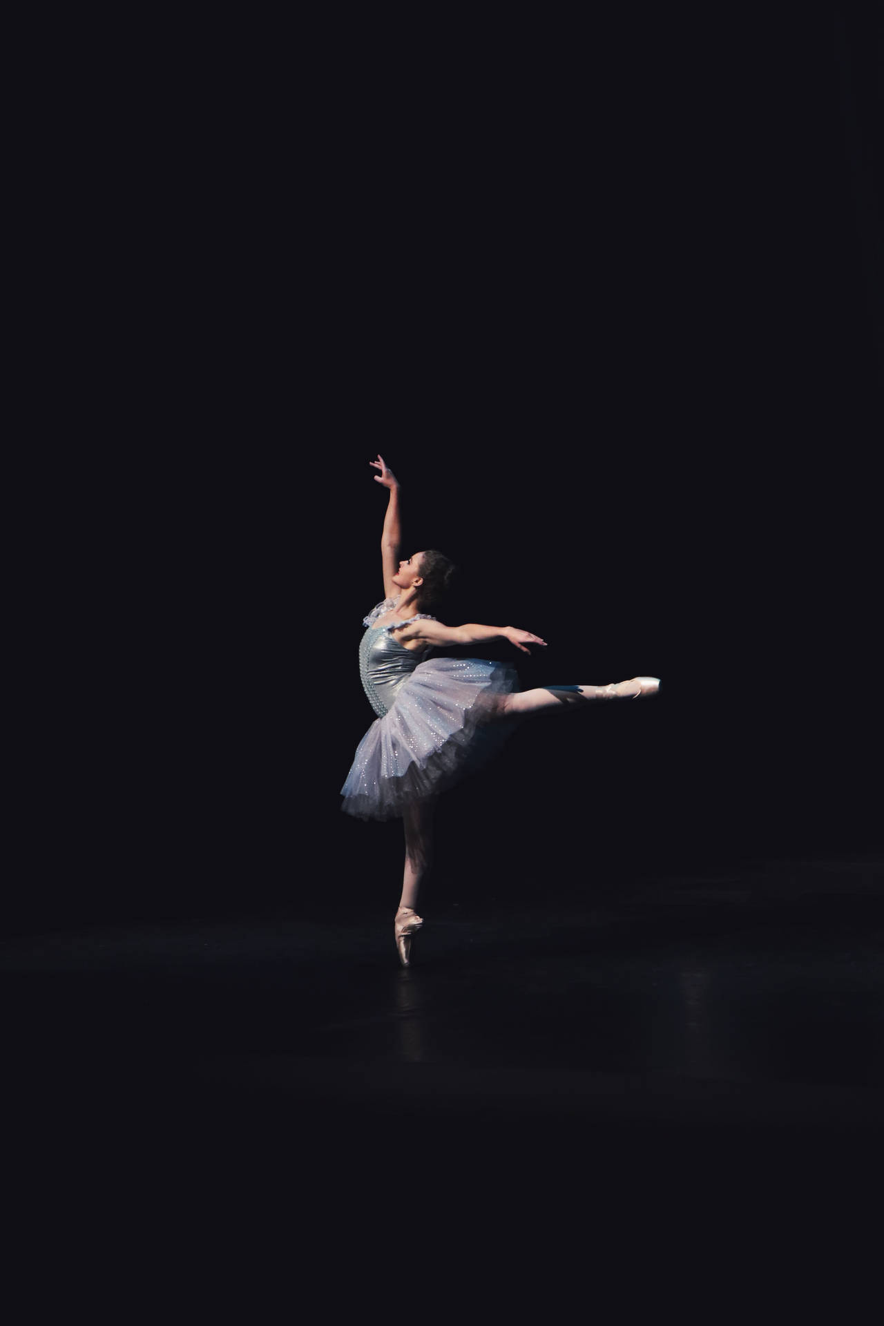 Bailarinade Ballet Haciendo La Pose De Danza De El Lago De Los Cisnes Fondo de pantalla