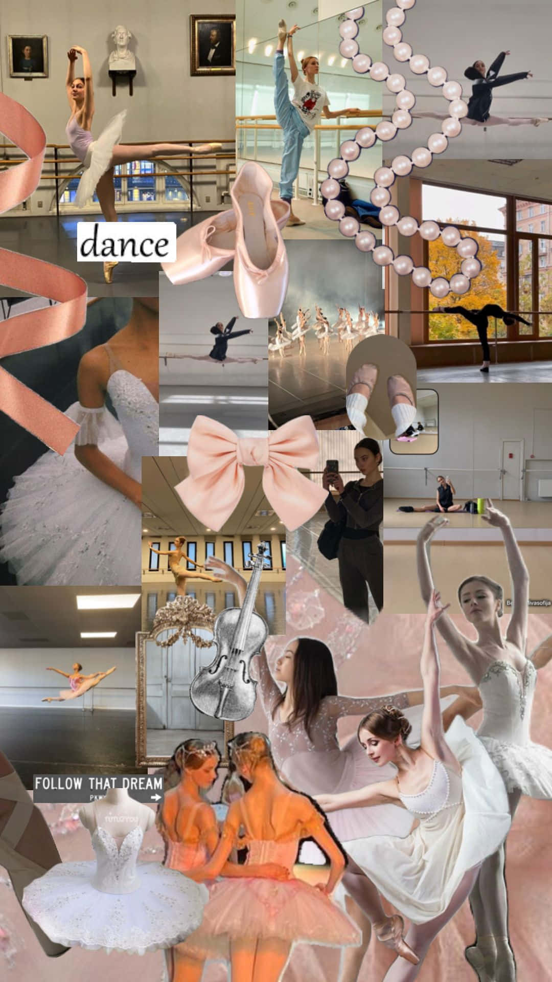 Ballet Inspiration Collage Wallpaper