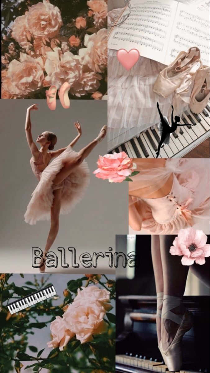 Ballet Inspired Collage Wallpaper