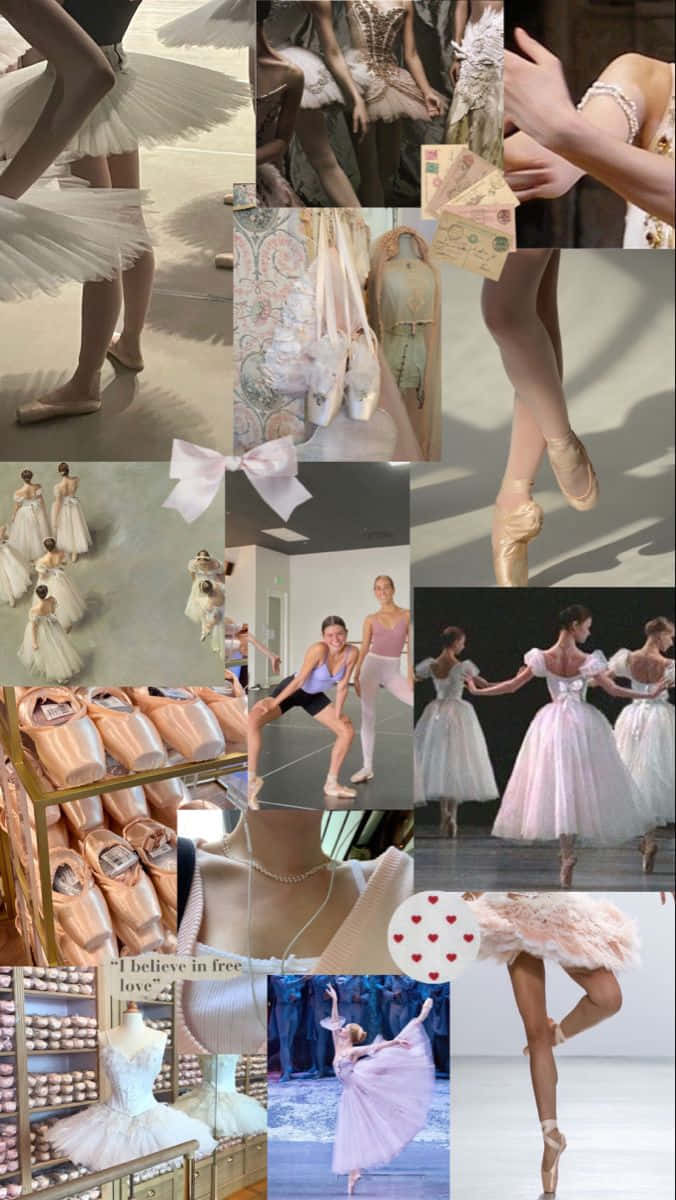 Ballet Inspired Collage Wallpaper