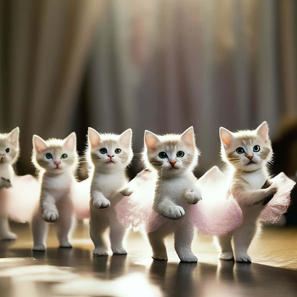 Ballet Kittens Prestaties Achtergrond