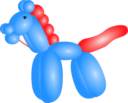 Balloon Art Horse Illustration PNG