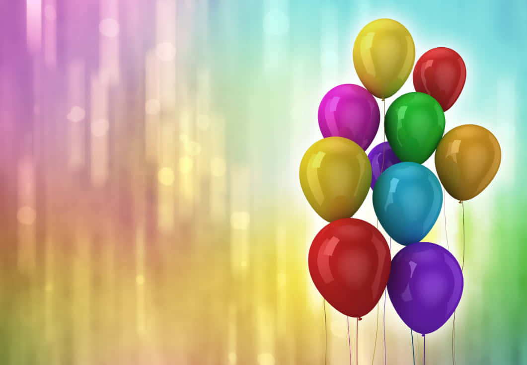 Entdeckensie Den Spaß Am Fliegen Mit Bunten Ballons.
