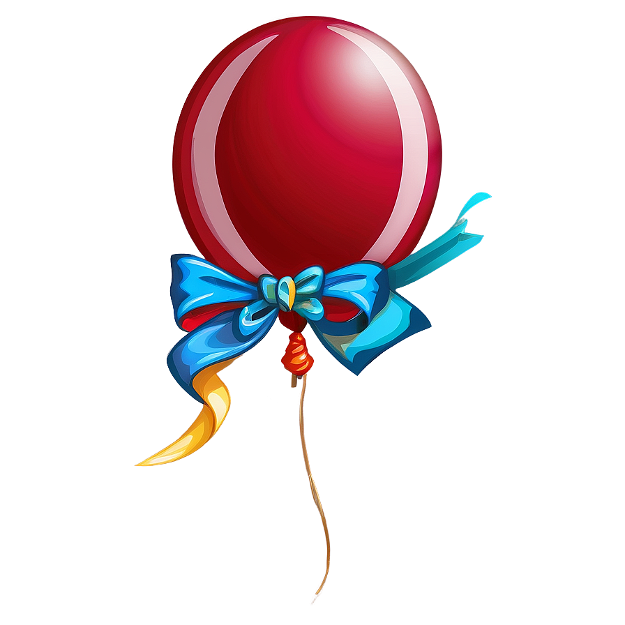 Balloon With Bow Png Skw PNG