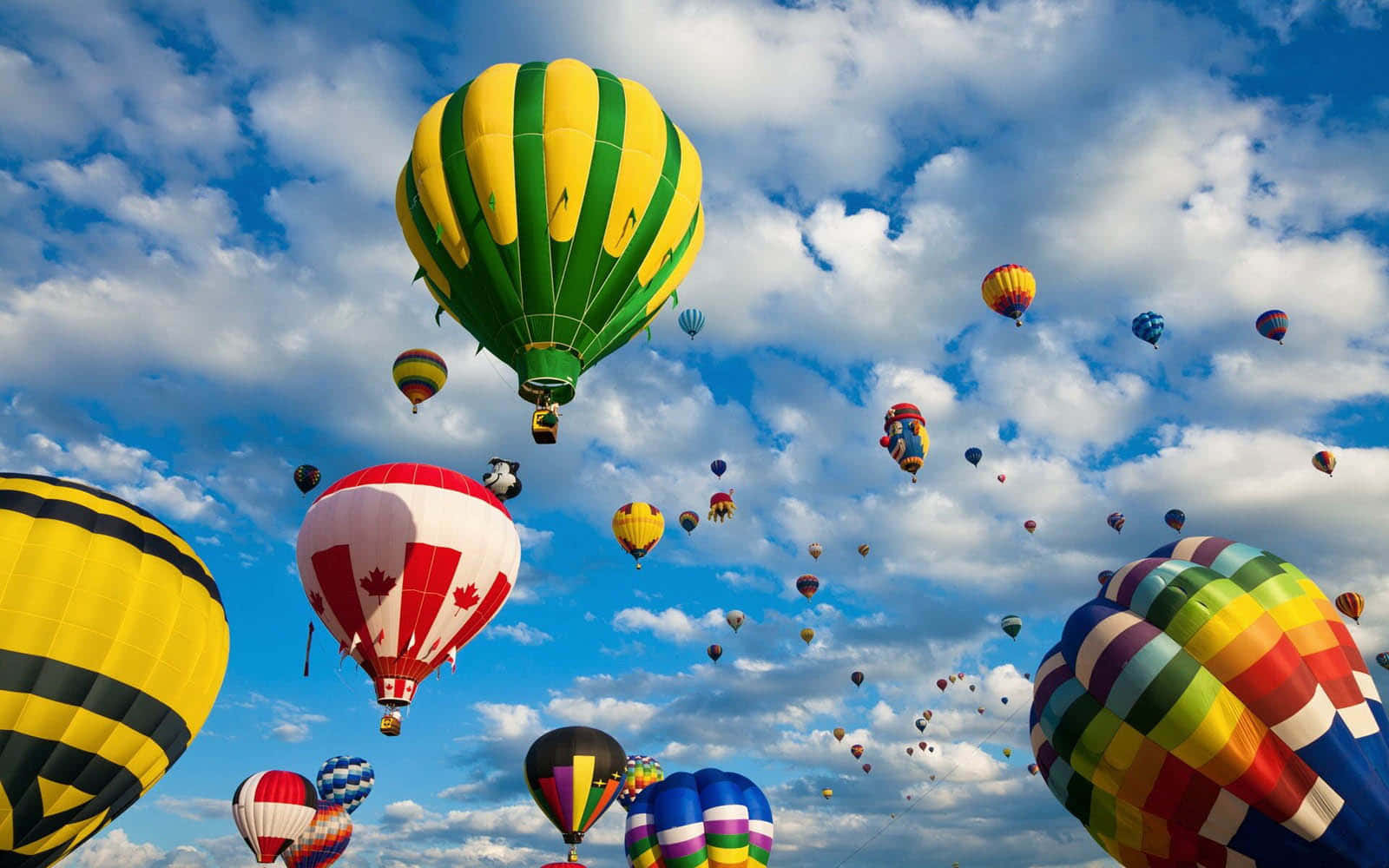 Hot Air Balloons Background Various Designs