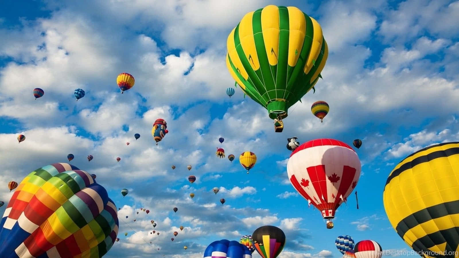 Hintergrundmit Luftballons Heißluftballons Schweben Verschiedene Designs