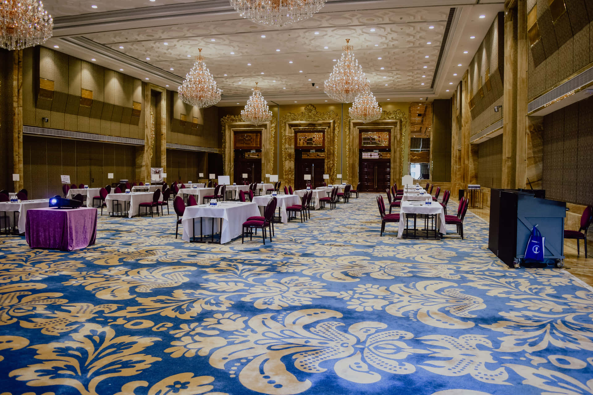 Enjoy a night of dancing and fun in this luxurious ballroom.