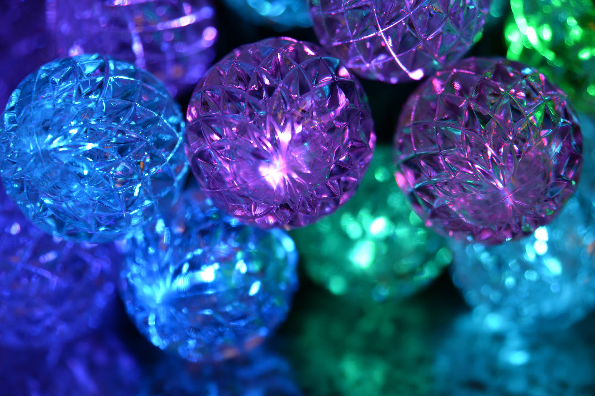 A Close Up Of Colorful Lights Wallpaper