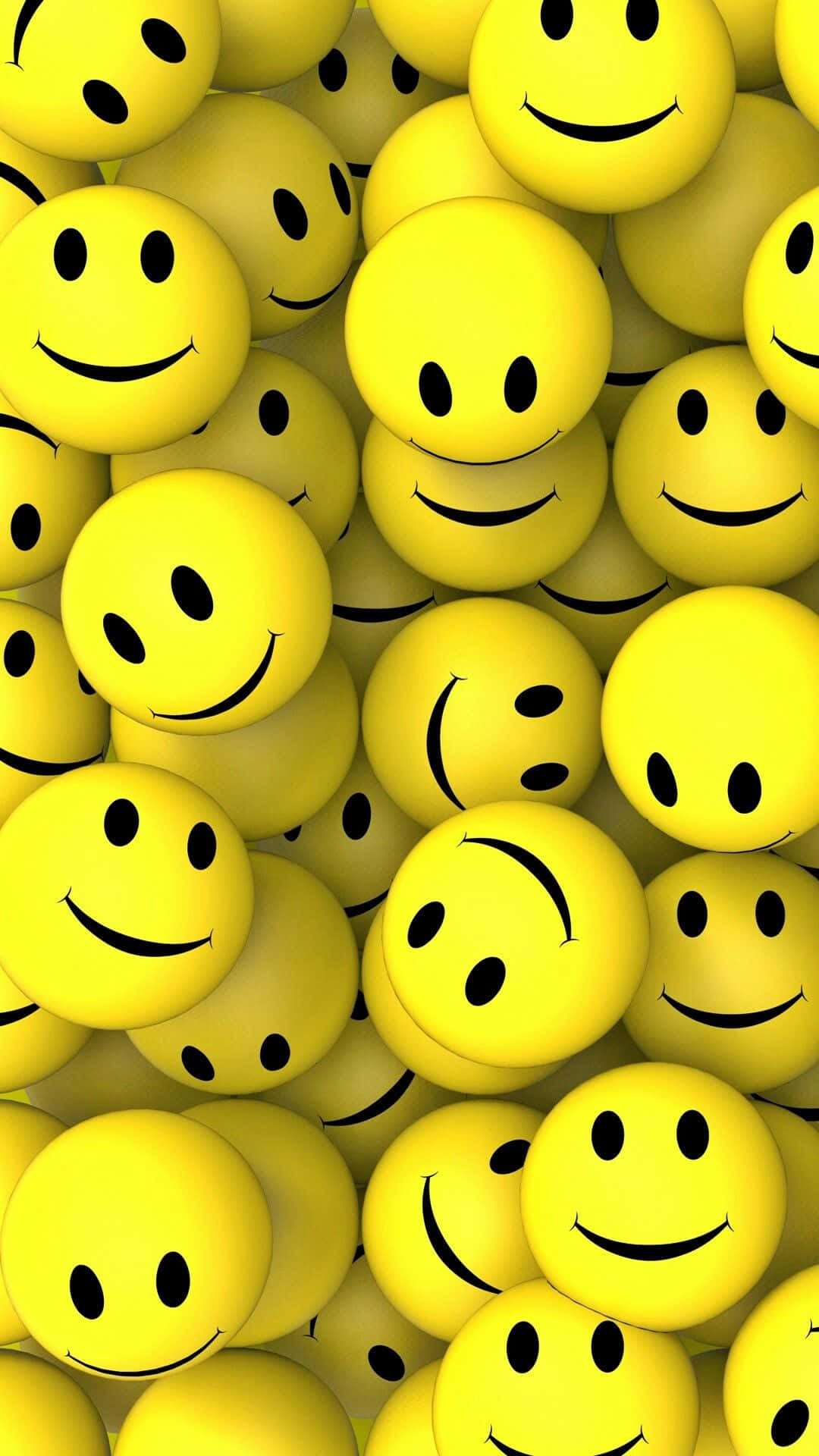 Balls With Happy Smile Face Wallpaper