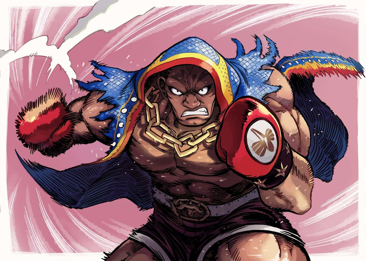 Balrog Fierce Punch Street Fighter Artwork Wallpaper