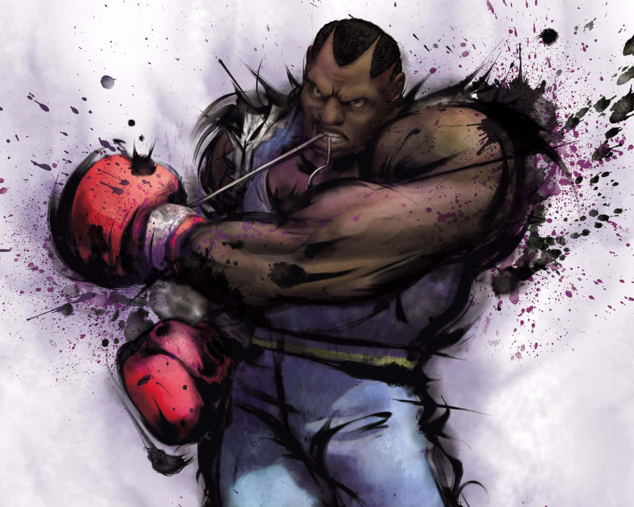 Balrog Powerful Punch Street Fighter Art Wallpaper