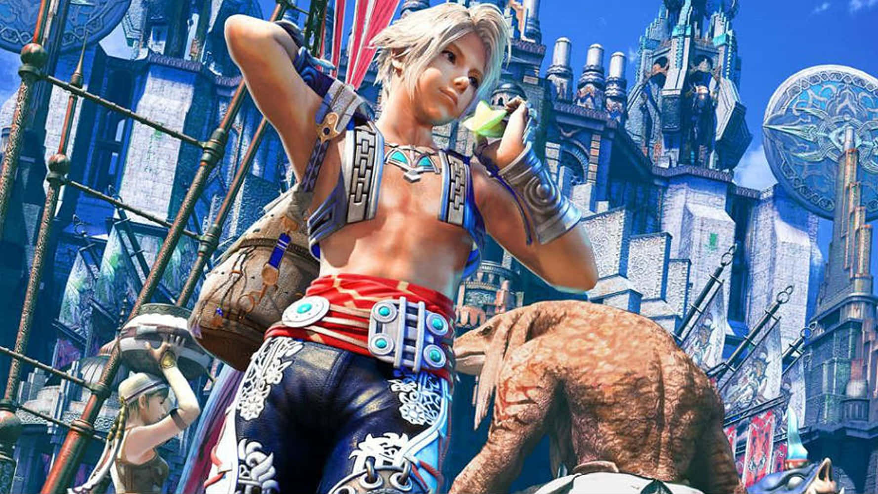 Balthier From Final Fantasy Xii In A Dramatic Pose Wallpaper