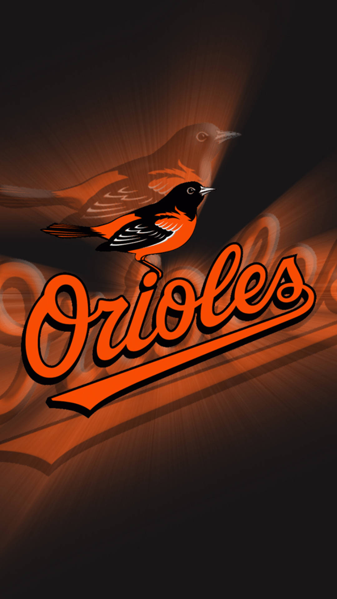 Baltimore Orioles Fuglesymbolisk Tapet: Wallpaper