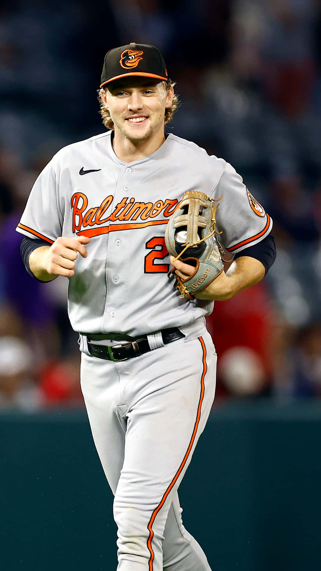 Baltimore Orioles Player Smiling On Field.jpg Wallpaper