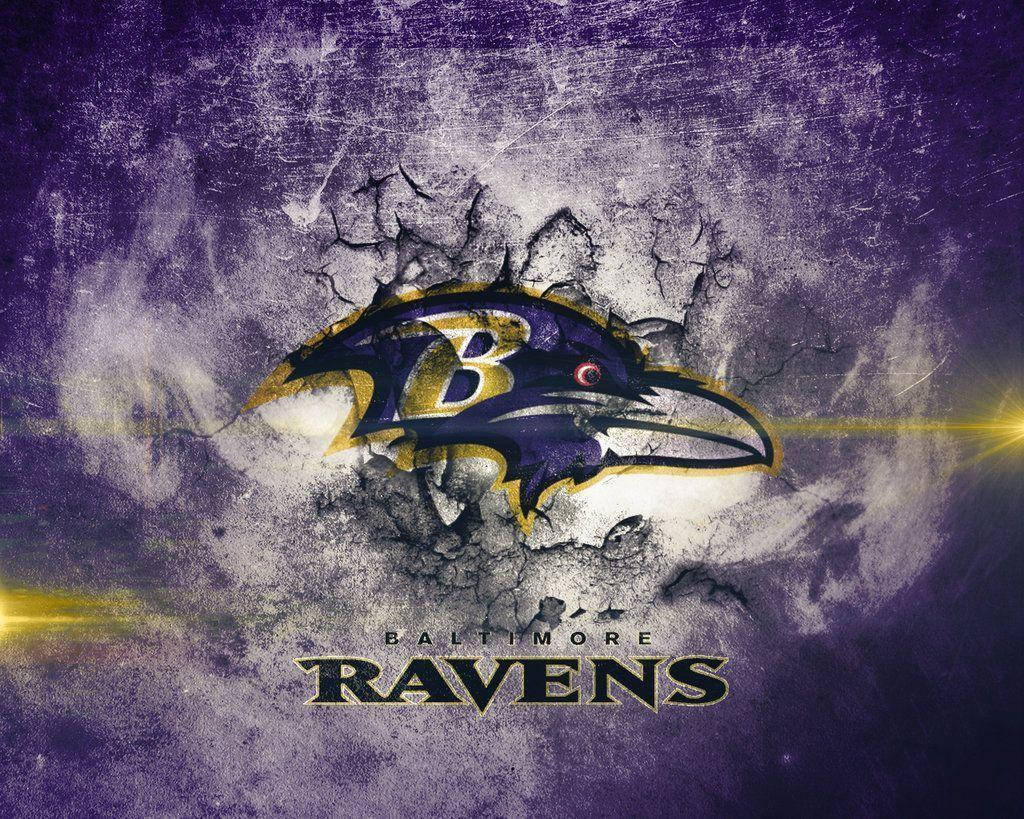 Baltimore Ravens Abstract Concrete Logo Wallpaper