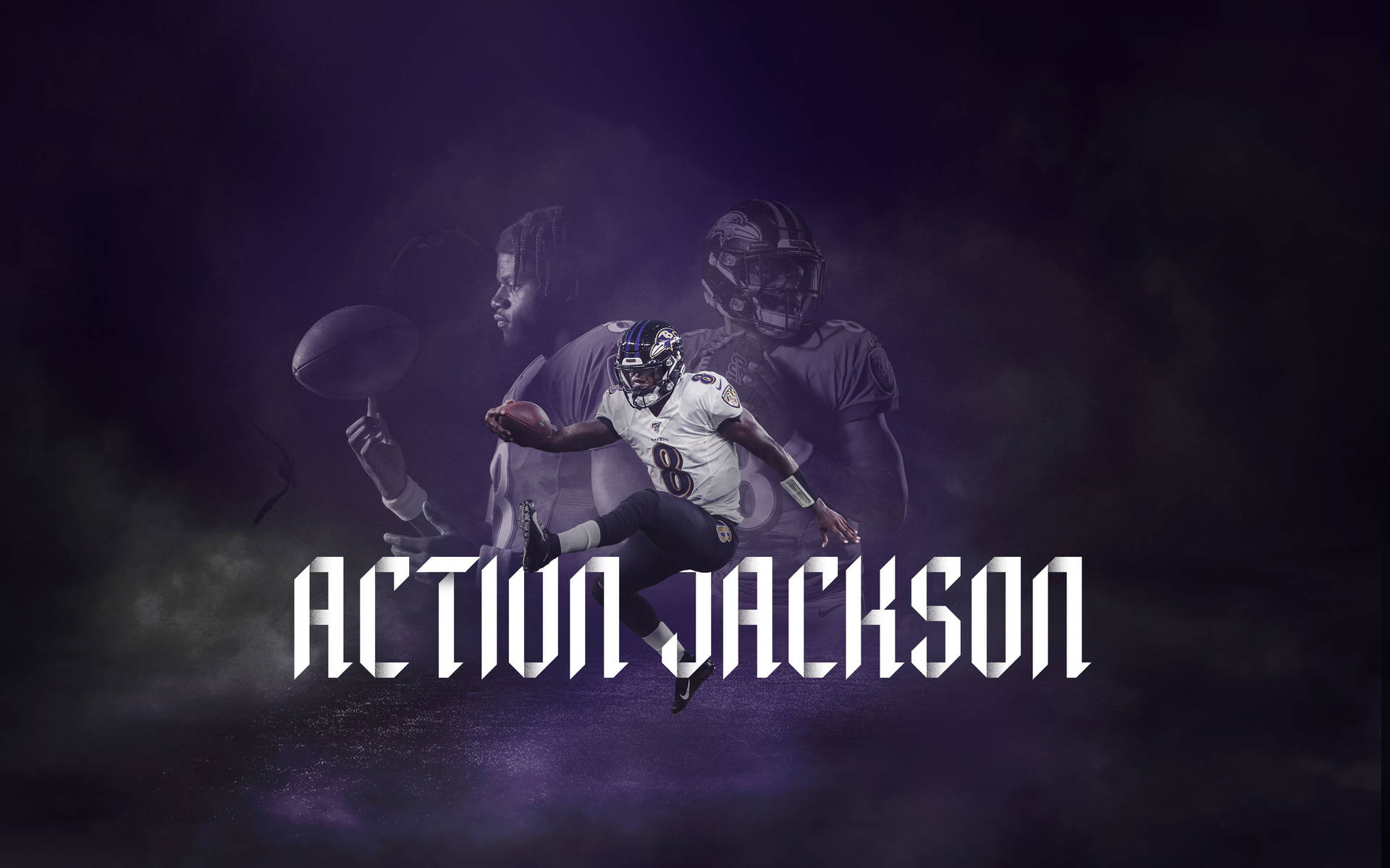 Baltimore Ravens Action Jackson 8 Wallpaper