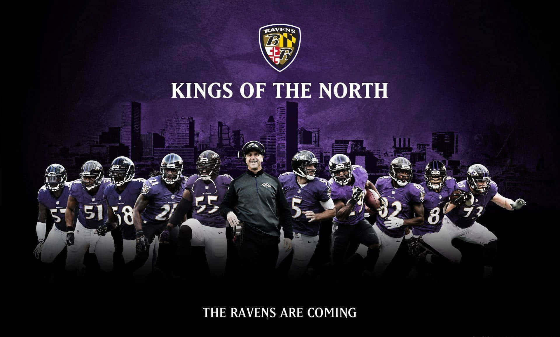 Preparatiper Il Giorno Di Gioco Con Questo Sfondo Dei Baltimore Ravens.