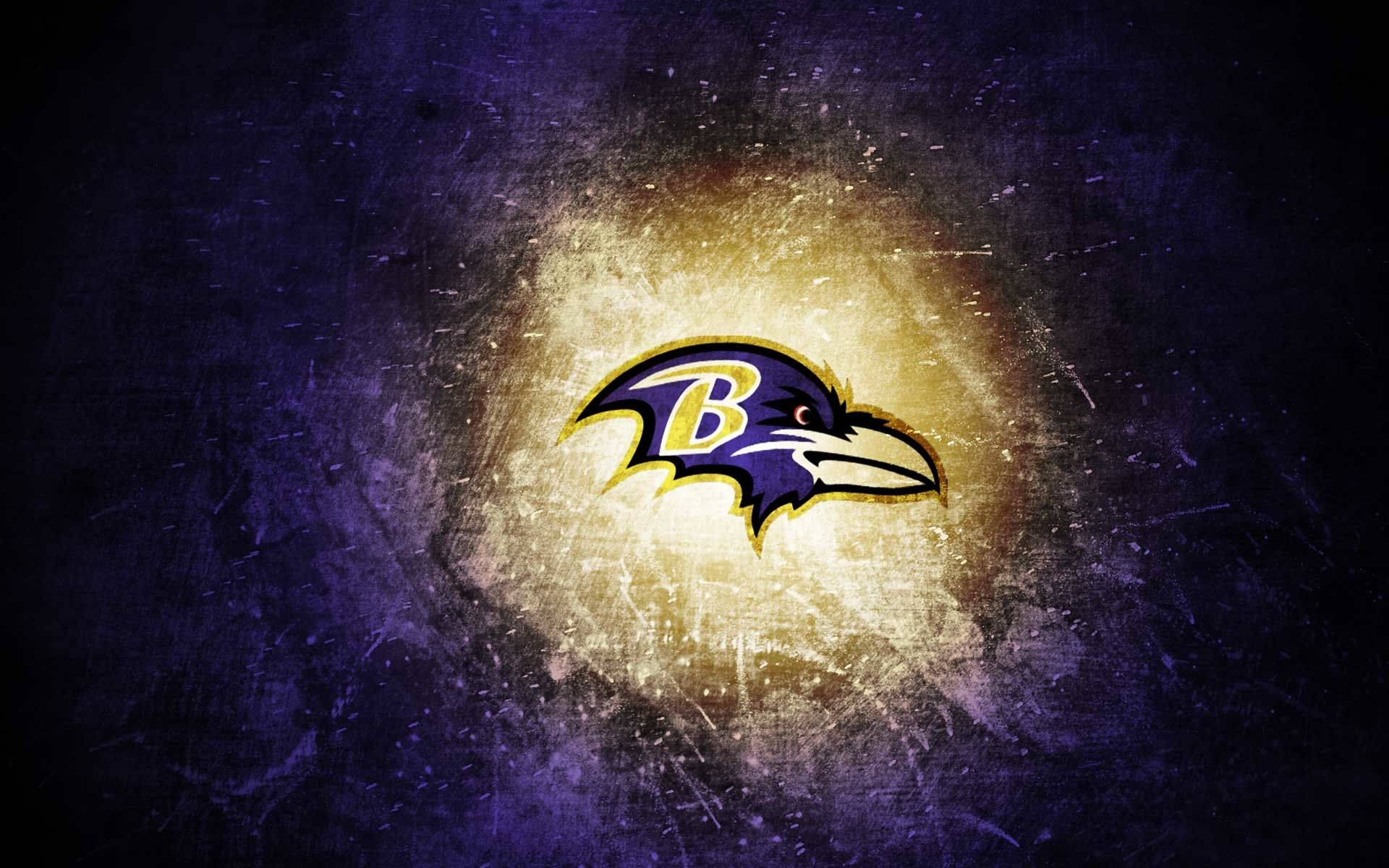 Baltimore Ravens Glowing Logo Art