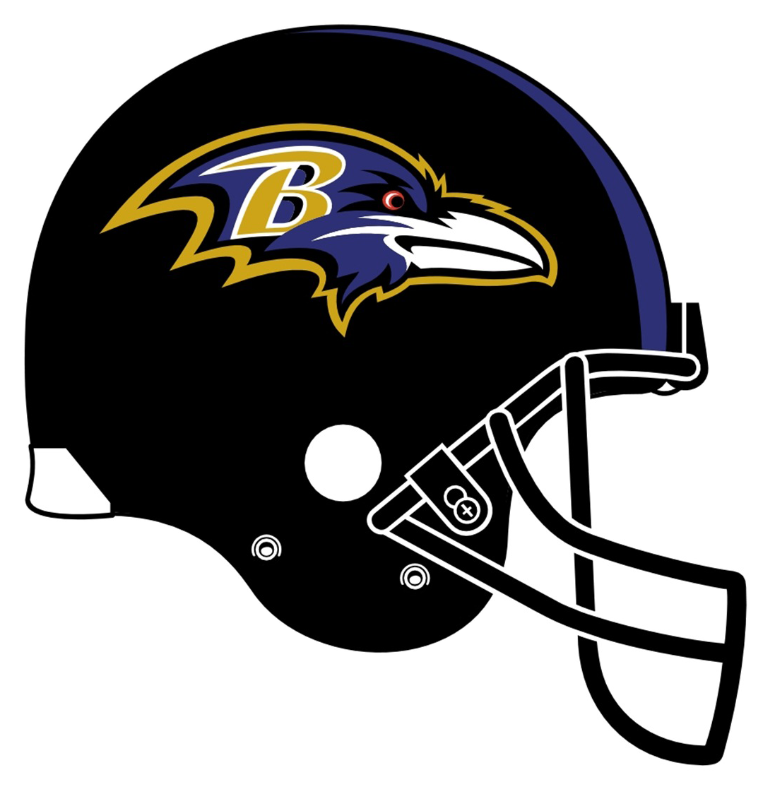 Baltimore Ravens Helmet Graphic PNG